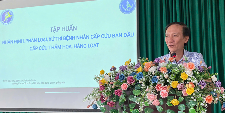 Tập huấn xử trí bệnh nhân cấp cứu và cấp cứu thảm họa, hàng loạt